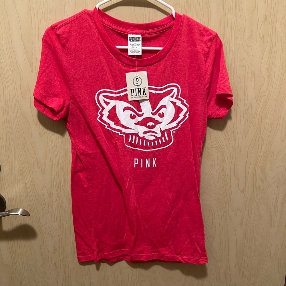 NWT Victoria’s Secret pink wisconsin badger shirt